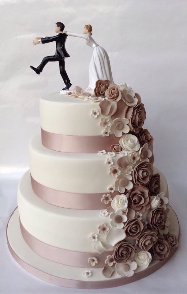 Heart Engagement Cake